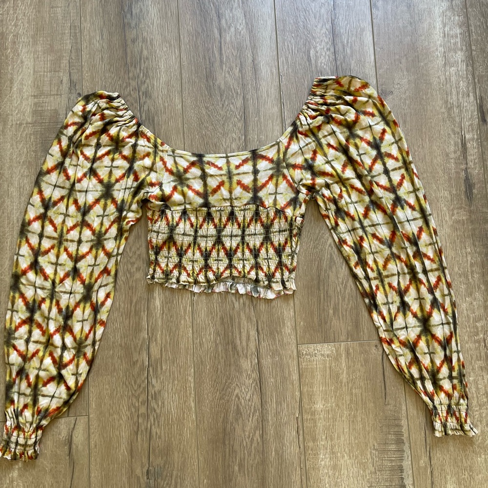 UO Old Soul Smocked Top